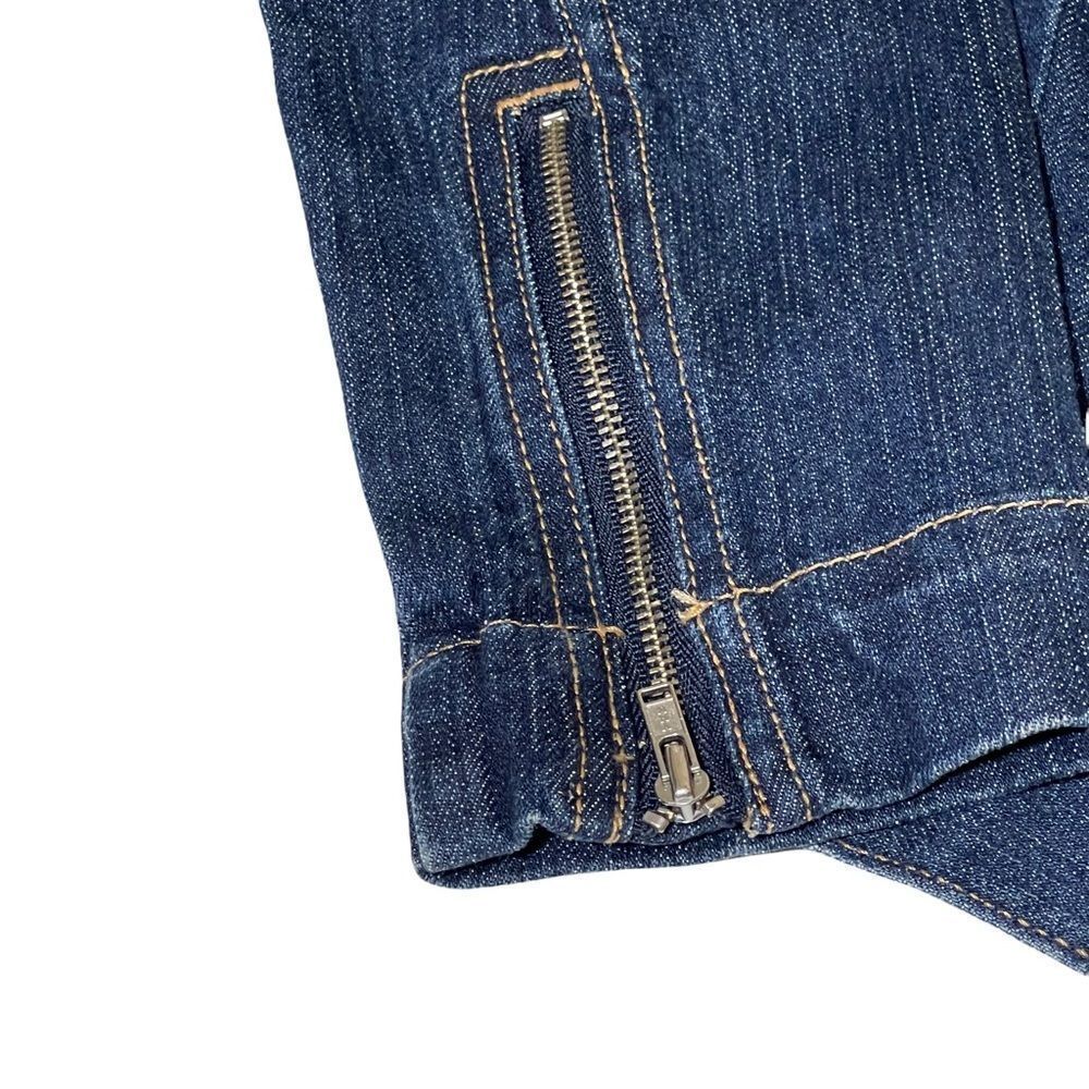 Banana Republic Moto Denim Petite Jacket Size Medium - Picture 5 of 12